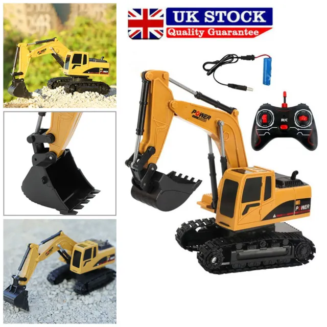 Remote Control Excavator RC Tractor Bulldozer Crawler Truck Digger Car Kids Toy