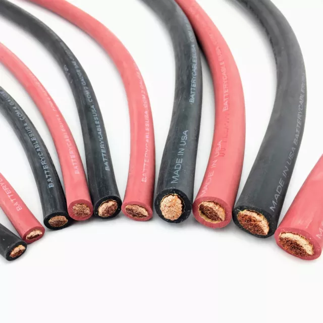Welding Cable Flexible Rubber SGR Battery Cable SAE J1127 Pure Copper - USA Made 3