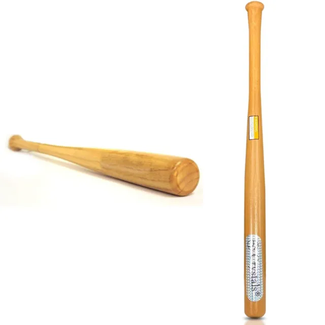 Heavy Duty Wooden Baseball Bat Rounders Softball Outdoor Sports fun 62cm (24")