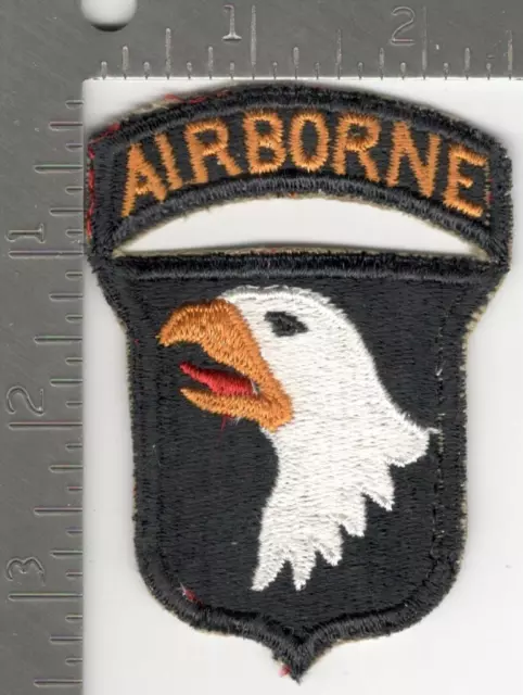 WW 2 US Army 101st Airborne Division Patch Attached Tab Inv# K1007