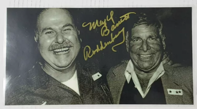 Photo of Gene Roddenberry & Roger C. Carmel Autographed by Majel Barrett