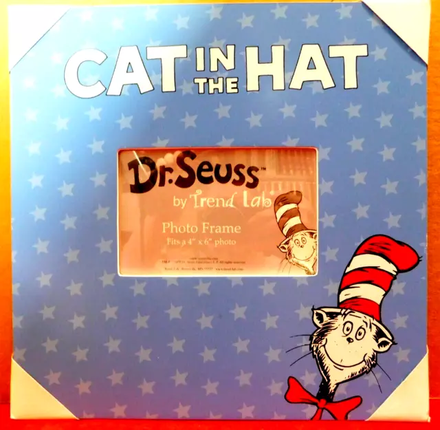 APP~Trend Lab, LLC Dr. Seuss "Cat In The Hat" Frame Fits a 4" x 6" Photo NEW!!