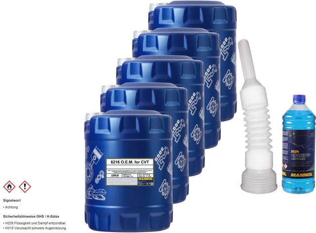 50L mannol Huile pour Boîte à Vitesse Automatique Cvt Variateur Fluide Öll Incl.