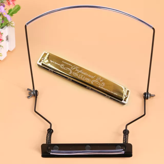 Hanging Neck Harp Holder Metal Music Mouth Organs Bracket Portable for Musicians