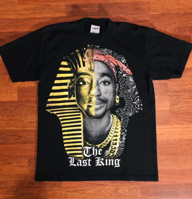 Vintage 2pac T-Shirt Mens Large The Last King Shaka Wear Rap Tee Y2K 2000s RARE Vintage 2pac T-Shirt Mens Large The Last King Shaka Wear Rap Tee Y2K 2000s RARE