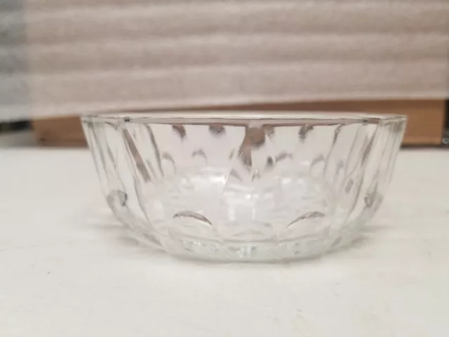 Vintage Small Clear Glass Trinket Dish Candy Bowl 4 1/4 Reims France