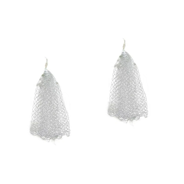 Set 2 Fishing Net Freshwater Hand Throw Mesh Iron Nylon Nets