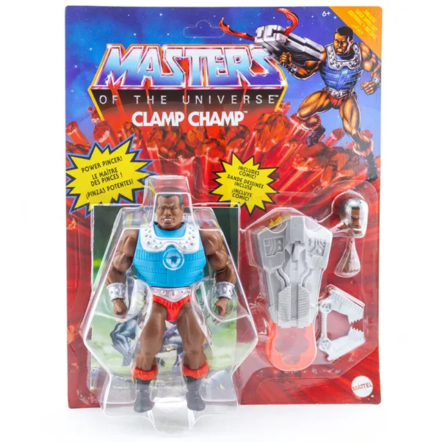 MotU Masters of the Universe Origins 14 cm Deluxe Figur mit Zubehör: Clamp Champ