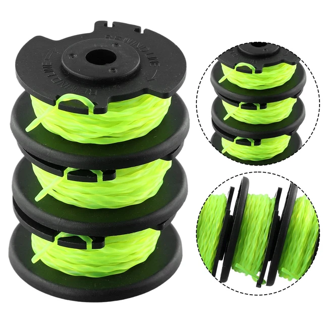 SCHWARZ + FLUORESZIERENDES Grün Spool-Linie Ersatz Neu Nylon-Rasenmäher