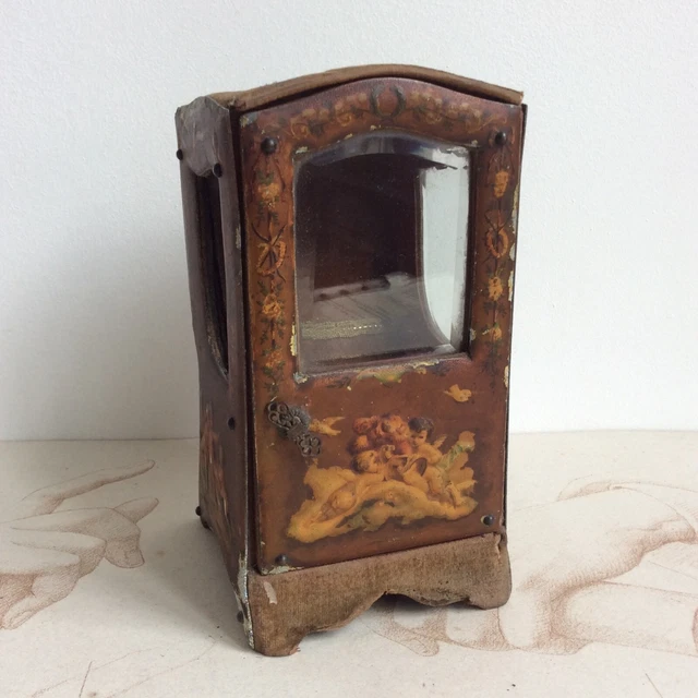 Mini Chaise à Porteur Ancienne Pour Poupée – Palanquin Vintage, Très Vieux