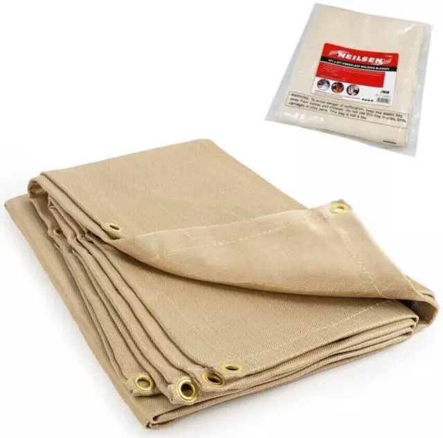 4Ft X 6Ft Fiberglass Welding Blanket Cover Protective Fabric Heat Fire Resistant