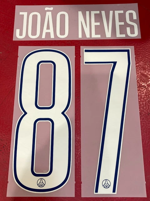 Flocage PSG 24/25 Away – Joao Neves N°87, Officiel, Vendeur Pro