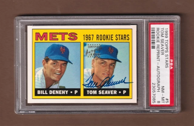 1999 Topps Stars 1967 TOM SEAVER Rookie Auto Reprint - PSA - 23057085 - π₯βΎπ₯ 1999 Topps Stars 1967 TOM SEAVER Rookie Auto Reprint - PSA - 23057085 - π₯βΎπ₯