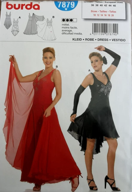 Patron De Couture Burda Créations - Robe Bustier Courte élégante, Tailles 36 à 46, Neuf