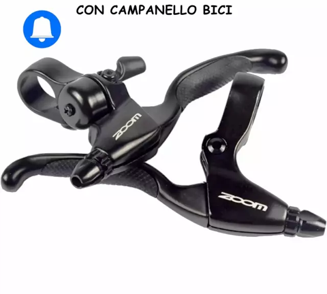 Coppia Leva Freno Bici Mtb V-Brake Bicicletta Leve Freni Alluminio Universale 22