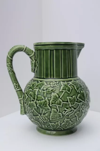 Lenox Summer Terrace Floral Pitcher Green ivy vine Portugal water juice (zz)