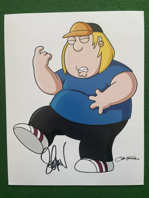 Genuine Hand Signed Seth Green Family Guy Animation Photo