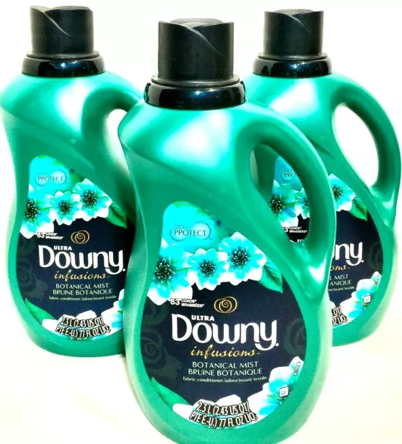 Downy Ultra Infusions Liquid Fabric Conditioner Botanical Mist 77 oz ( Pack of 3