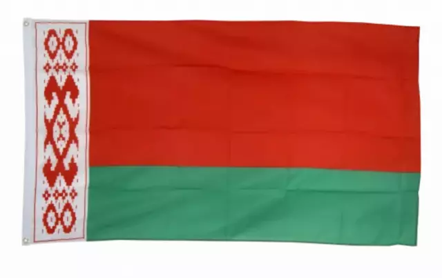 Belarus Flag Large 5 x 3 FT - 100% Polyester With Eyelets - Europe