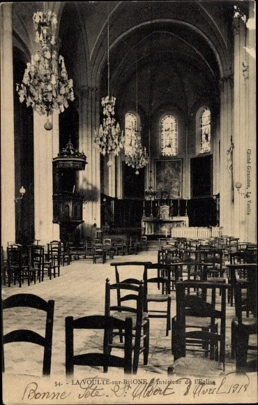CPA Avize – Intérieur De L’église, Carte Postale Ancienne Authentique
