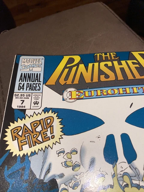 The Punisher Eurohit 94 Comic Book Annual Vol 1 #7 Marvel Comics 1994 2