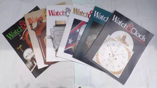 NAWCC 2014 CLOCK & WATCH BULLETINS 6 Vol Complete year Chicago Clock Harman +