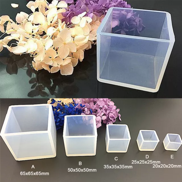 DIY Silicone Pendant Mold Jewelry Making Cube Resin Casting Mould Craft Too_^:^