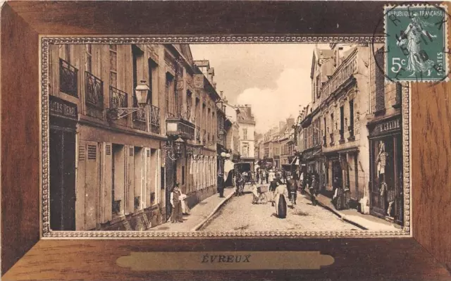 Cpa 27 Evreux La Rue De La Harpe