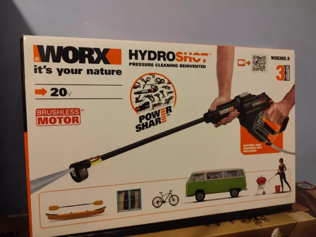 WORX WG630E.9 18V Battery Brushless Hydroshot Pressure Cleaner W Makita 6.0AH 179.00 PicClick UK