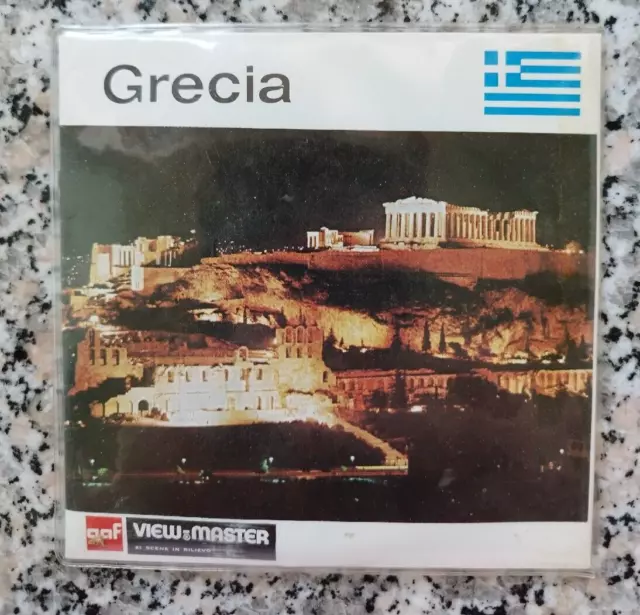 bp63 view master grecia 21 immagini stereoscopiche vintage nuovo