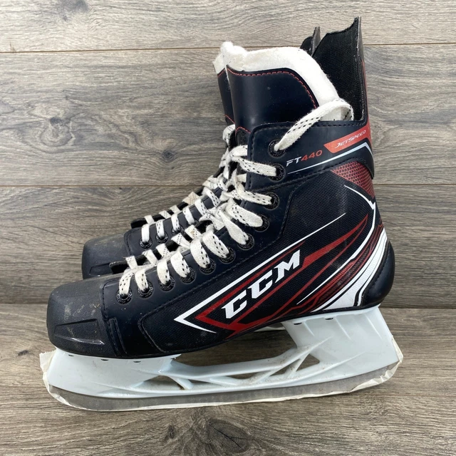 CCM MENS BLACK White Powerline 540 Lace Up Classic Ice  display picture 1