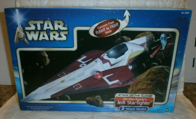 Star Wars AOTC Obi Wan Kenobi's Jedi Starfighter Hasbro 2001