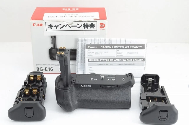 "EXCELLENT" Canon BG-E16 Battery Grip for EOS 7D Mark II with Box #230710m