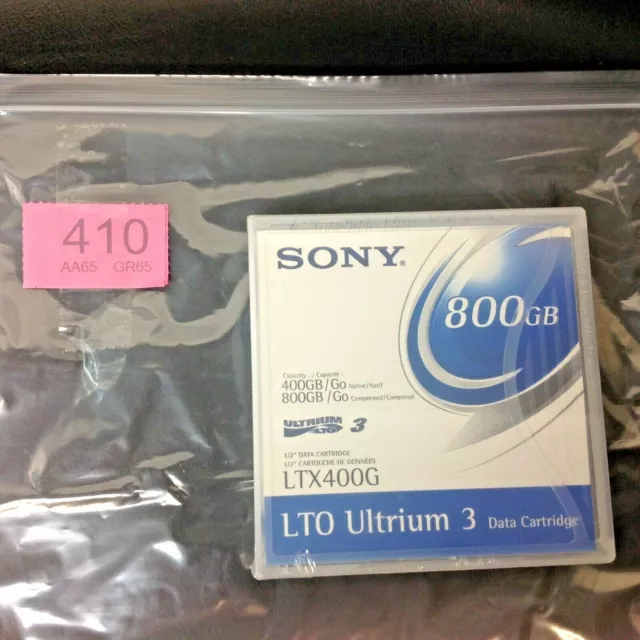 410/ Sony Lto Ultrium 3--Data Cartridge--800Gb--Model;Ltx 400G--New And Sealed