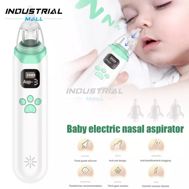 Rechargeable Baby Nasal Aspirator Electric Safe Hygienic Nose Cleaner For Infant