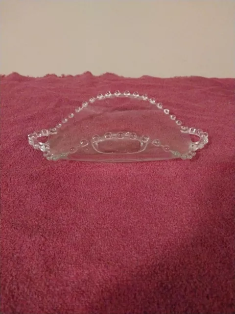 Vintage IMPERIAL Glass Candlewick Relish Dish