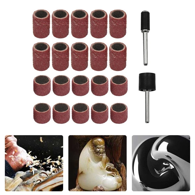 Set testina di rettifica tamburo levigatura professionale 22 pz per finitura lis