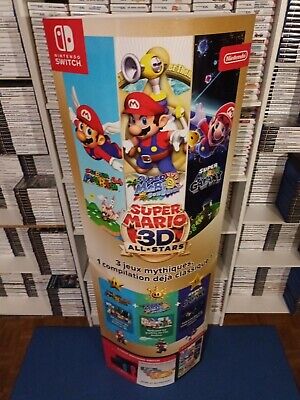 PLV Totem Super Mario 3d All Stars 64 Sunshine Galaxy Nintendo Switch POS Store