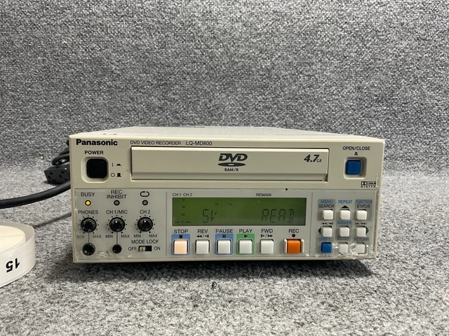 Panasonic LQ-MD800 Professional DVD Player Recorded Works Great For Tape to DVD