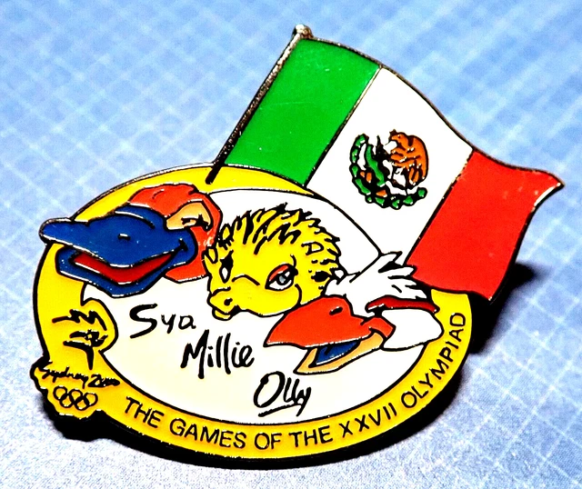 rare-mexico-flag-mascots-2000-sydney-olympic-games-pin-australia
