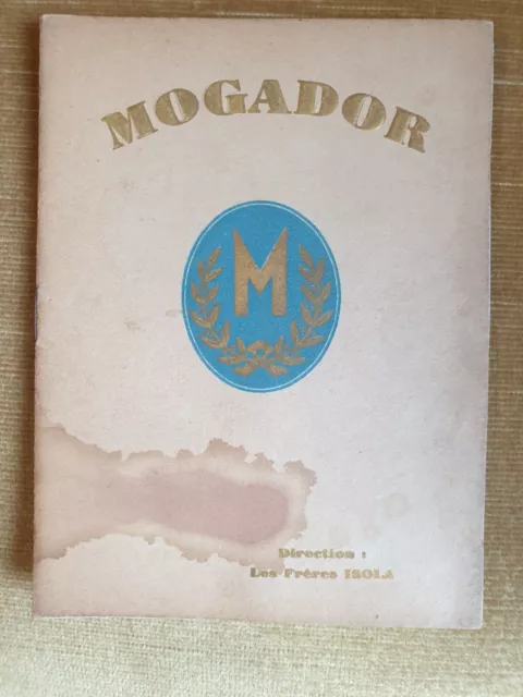 Programme Du Theatre Mogador - 1931 1932 - Orphee Aux Enfers -