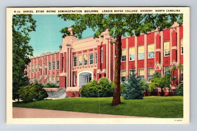 Hickory NC-North Carolina, Lenoir Rhyne College Administration Vintage Postcard