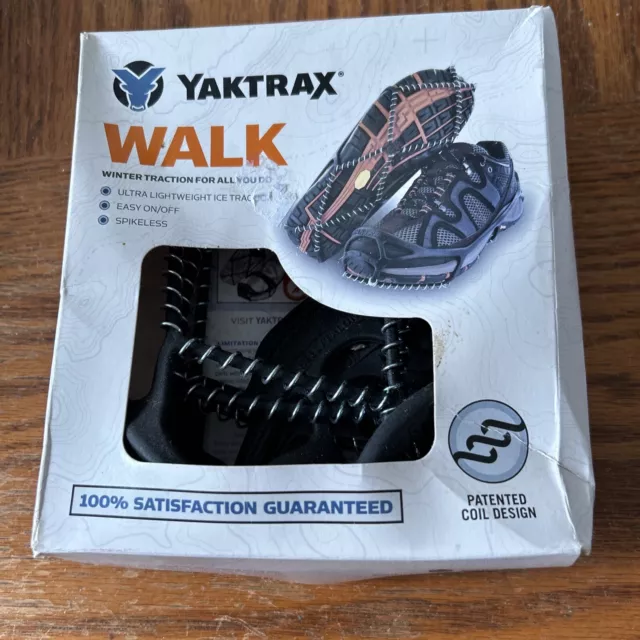 Yaktrax Boot Shoe Ice Cleats Unisex Size M Medium Men's 9-11 Wms 10.5-12.5 Black