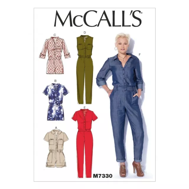 McCalls Sewing Pattern 7330 Women ZZ (LRG-XLG-XXL)