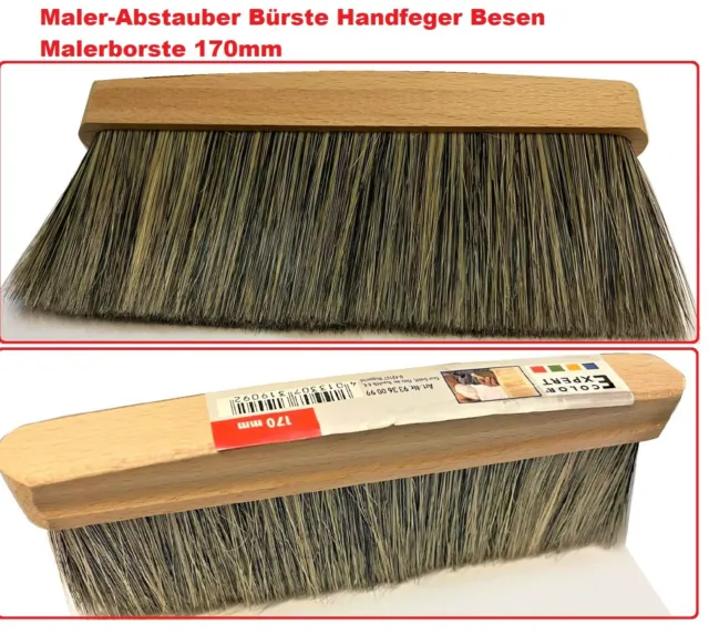 Maler-Abstauber Bürste Handfeger Besen Malerborste 170mm Maler-Abstauber Bürste
