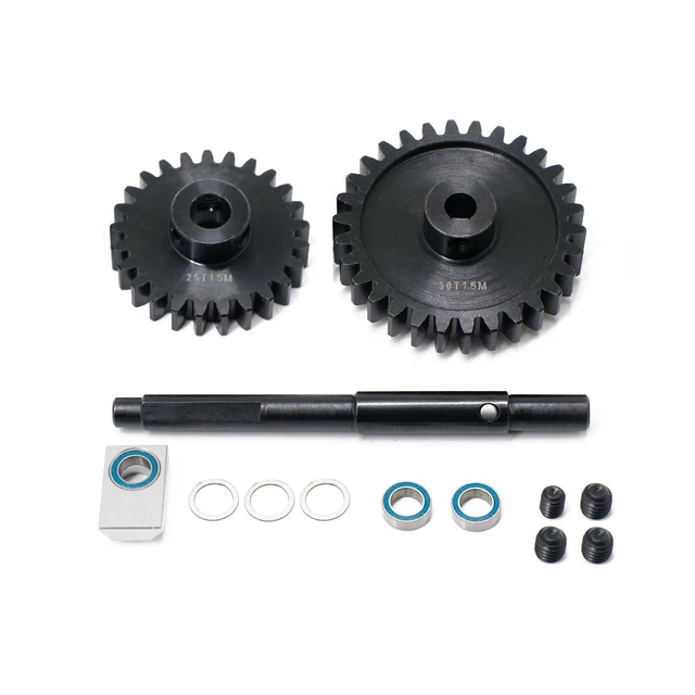 CNC 45 Steel 1.5Mod 25T 30T Pinion Gear Set ruote anteriori per 1/5 X-Maxx XMAXX2020