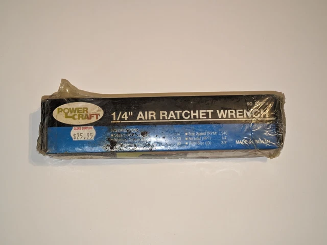 1/4" dr Air Ratchet Wrench Pneumatic Air Compressor Tool 1/4" Drive New Sealed