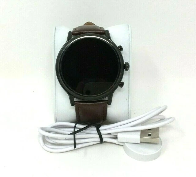 FOSSIL FTW4026 GEN 5 Smartwatch The Carlyle HR Dark Brown Leather EUR