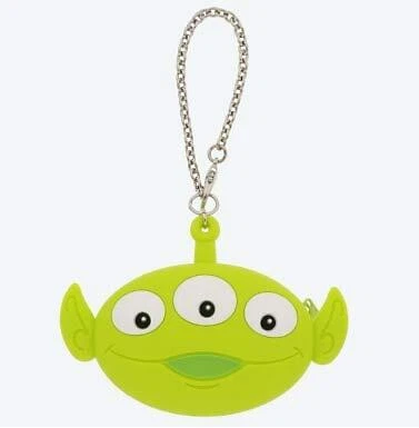 Little Green Men Alien Bag Charm With Case Coin Purse Limited To Tokyo Disney Re