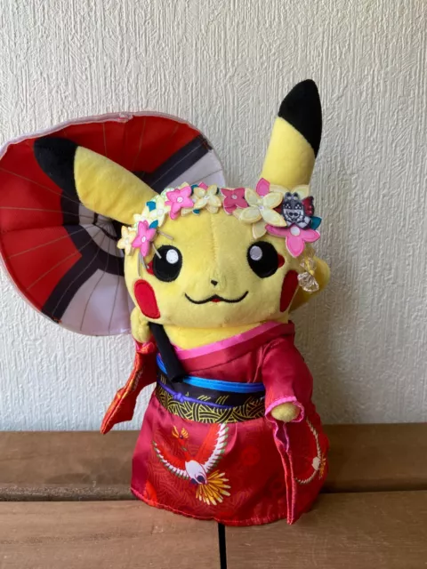 Pokemon Center Kyoto Kimono Pikachu Plush Maiko Geisha [N]